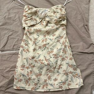 Princess Polly IRENA STRAPLESS MINI DRESS FLORAL